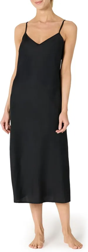Amazon Essentials Women's Soft Satin Sleeveless Cami Midi Nightgown