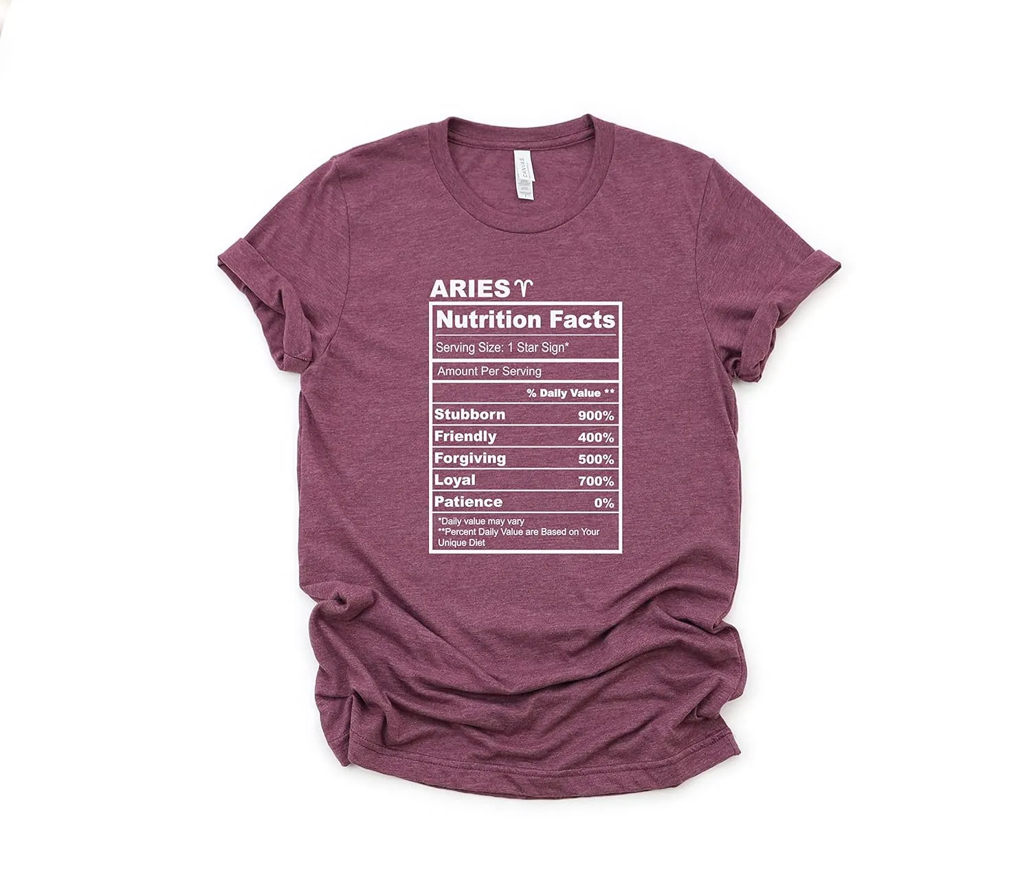 Aries Shirt, Aries Nutrition Facts, Aries Zodiac Shirt, Aries Birthday Gift, Aries Zodiac Sign, Astrology Gift, Horoscope Shirt