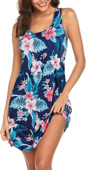 Avidlove Sleepwear for Women Tank Nightgown Chemise Racerback Sleeveless Sleep Dress