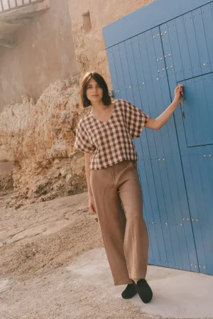 Barbora Straight Linen Pants