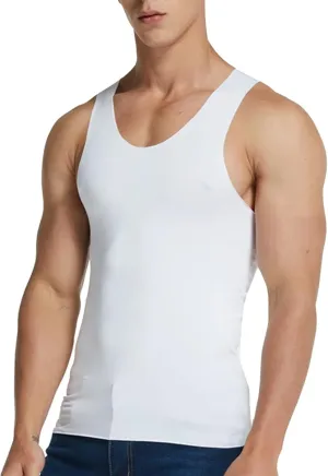Big and Tall Tank Tops for Men Sleeveless Gym Workout Summer Muscle Tee Vest Athletic Sports Compression Undershirt