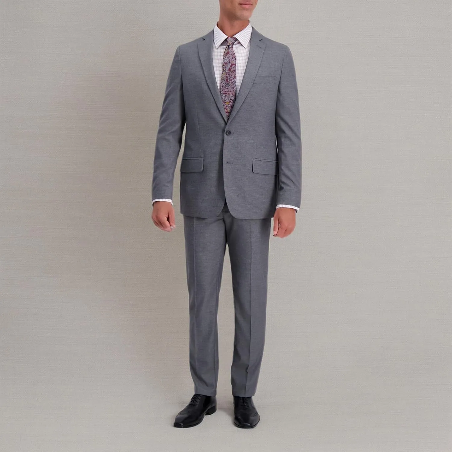 Haggar Men's Stripe Slim-Fit Suit Separate Jacket