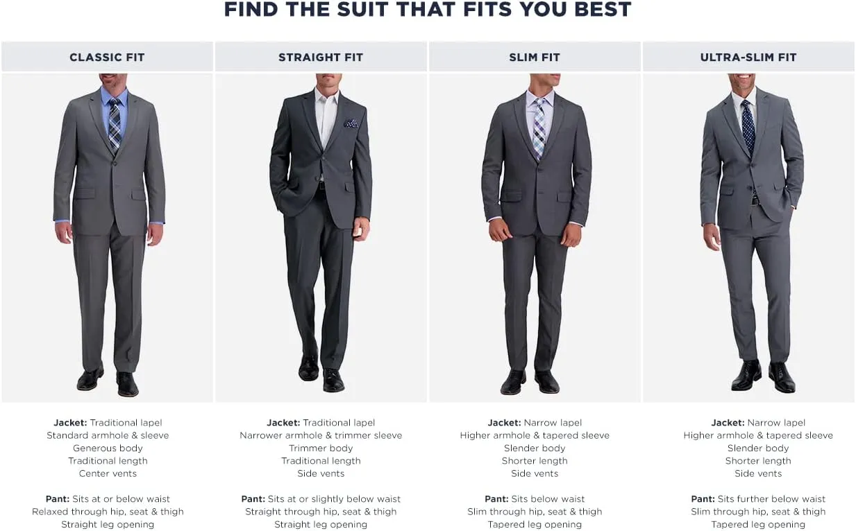 Haggar Men's Stripe Slim-Fit Suit Separate Jacket