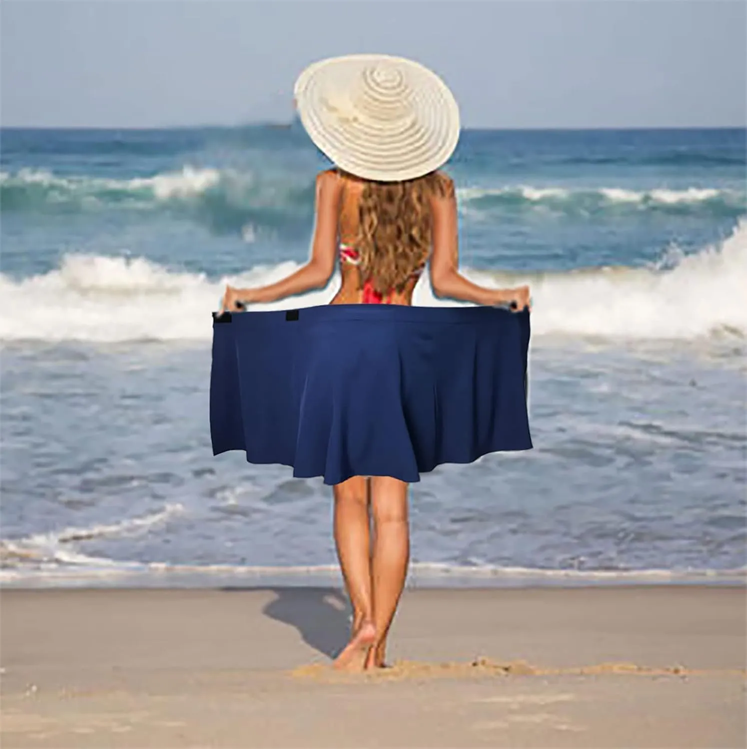Jhsnjnr Women's Quick Wrap Beach Cover-up Athletic Skorts Multitasks Skirt for Running Workout Sports