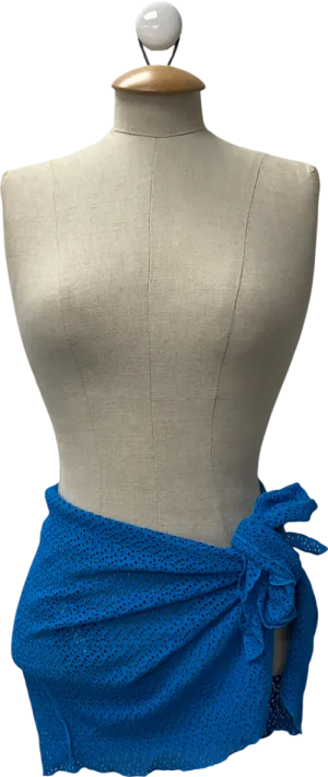 Monday Swimwear Blue South Beach Crochet Sarong UK S