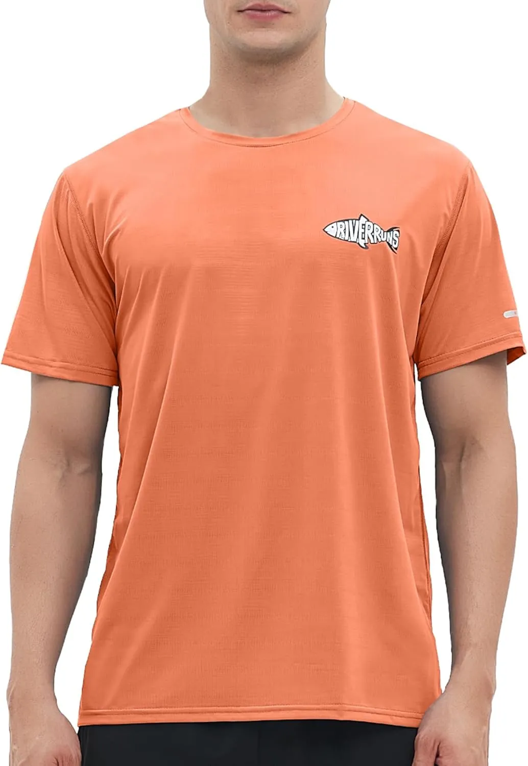 Riverruns UPF 50  UV Sun Protection Fishing Shirt Breathable Quick Dry Swim Shirt Rash Guard Water Beach T-Shirt for Men