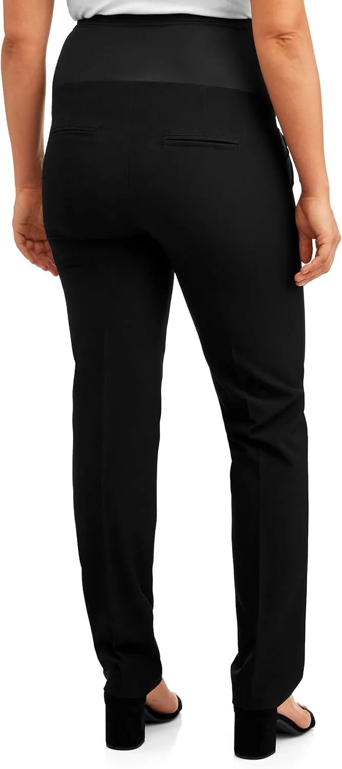 Times Two Maternity Women's Straight Leg Dress Pants