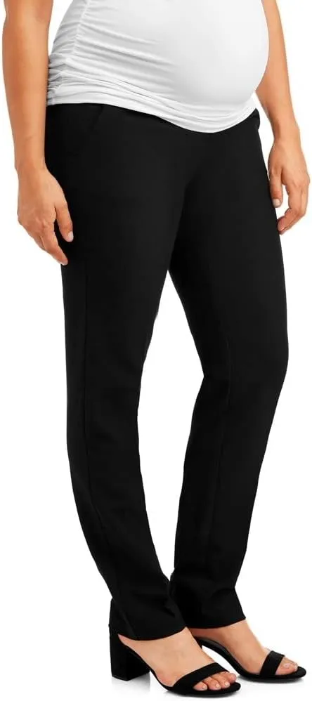 Times Two Maternity Women's Straight Leg Dress Pants