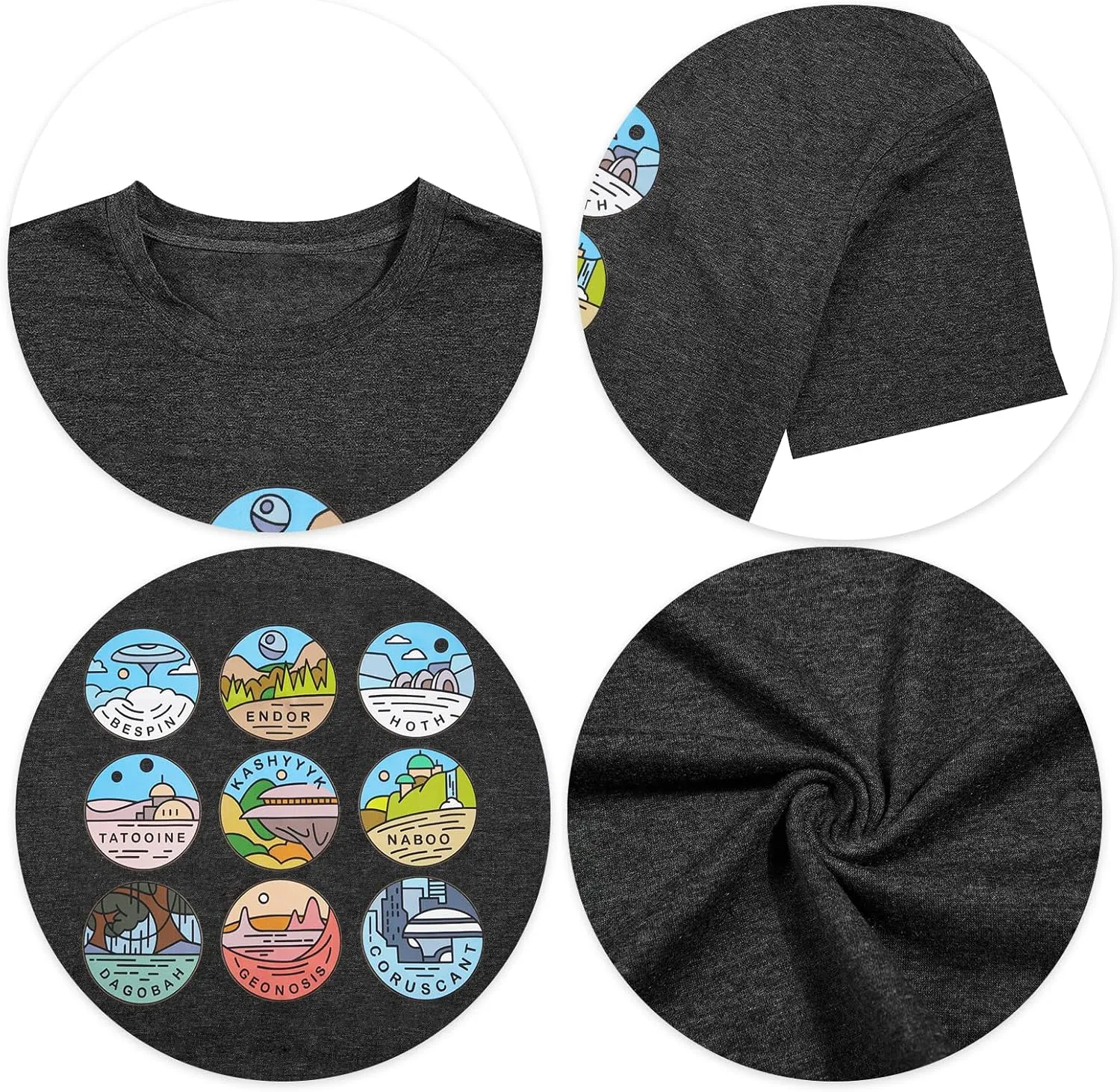 Womens World Traveler Shirt Magic Kingdom Graphic Tshirt Matching Trip T-Shirt Girl Vacation Hodilay Short Sleeve Top
